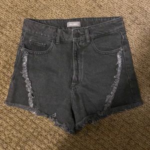 DL1961 Cleo High Rise Feather Denim Short